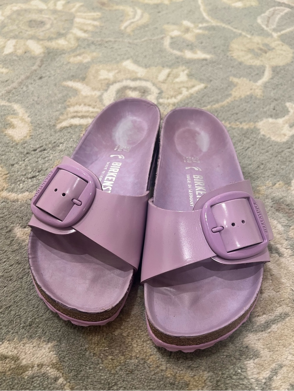 Birkenstock Madrid Single-Buckle Slide Sandals in Lavender Size 37 - Picture 14 of 14